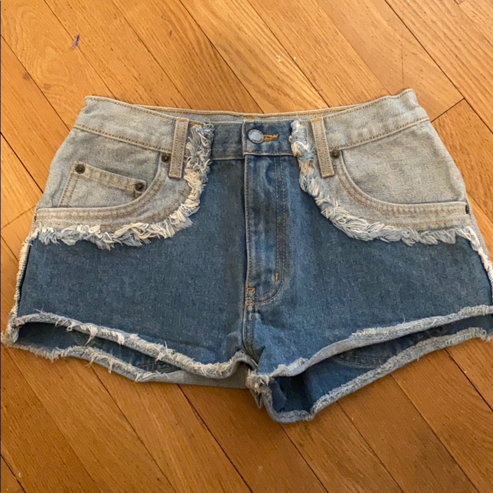 Carmar Two-Tone Denim Jean Shorts